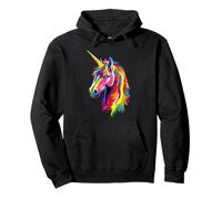Unicornio Pony Jinete Pony Granja Caballos Montando Sudadera con Capucha