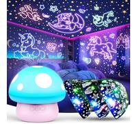 Unicornio Proyector Estrellas Infantil, Unicornio Luz Nocturna Infantil Lampara Seta Proyector Bebe Regalos Niños 2 3 4 5 6 7 8 Años Juguetes Niñas 3-9 Años Regalos Cumpleaños Niños Sirenas Juguetes