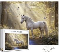 Unicornio Puzzle 3000 Piezas Adultos, Puzzle Mariposa Patrón Diseño, Jigsaw Adultos, 5D DIY Artesanía Familia Actividades con Embalaje de Caja de Regalo, Home Room Wall Decor, Regalo 122x81cm,Model346