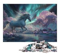 Unicornio Puzzles para Adultos 300 Piezas Juego De Rompecabezas Juegos Educativos Cumpleaños para Decoración del Hogar Stress Relief 300pcs (40x28cm)