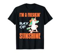 Unicornio Sarcástico Rayo de Sol Gracioso Camiseta