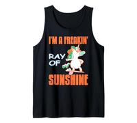 Unicornio Sarcástico Rayo de Sol Gracioso Camiseta sin Mangas