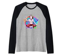 Unicornio satánico Ocultismo Camiseta Manga Raglan