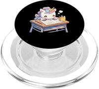 Unicornio Sentado en la Escuela Escritorio - Unicornio Kawaii japonés PopSockets PopGrip para MagSafe