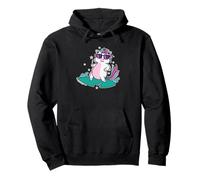 Unicornio Surfeando en el Mar Sudadera con Capucha