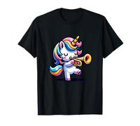Unicornio Toca Trompeta Mágica Camiseta