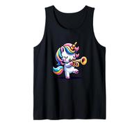 Unicornio Toca Trompeta Mágica Camiseta sin Mangas