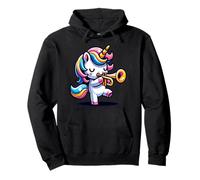 Unicornio Toca Trompeta Mágica Sudadera con Capucha