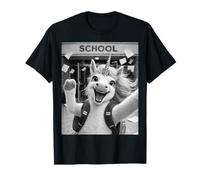 Unicornio Último Día De Escuela Vacaciones De Verano Divertido Meme Selfi Camiseta