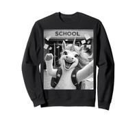 Unicornio Último Día De Escuela Vacaciones De Verano Divertido Meme Selfi Sudadera
