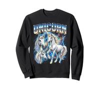 Unicornio Vintage 80s Retro Funny Unicorn 90's Hombres Mujeres Sudadera