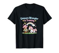 Unicornio Wrangler en Entrenamiento Lindo diseño Ecuestre Camiseta