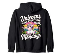 Unicornios Hacen Que Todo Sea Mejor Amante de los Animales Lindo Unicornio Sudadera con Capucha