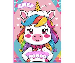 Unicornios Kawaii Chef: Cocina y Colorea con Magia: libro de colorear unicornios magicos