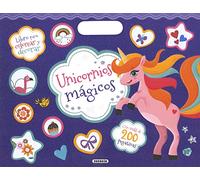 Unicornios mágicos (Colorea y pega con 200 pegatinas)