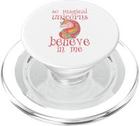 Unicornios mágicos creen en mí - Espíritu Animal, Mujeres, niños PopSockets PopGrip para MagSafe