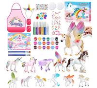 Unicornios Manualidades Kit Niños Juguetes,Unicornios Kit para Pintar Unicornio Juguete Manualidades Creativo Juguete,Cumpleaños Navidad Unicornio Regalo para Niña 3 4 5 6 7 8 9 años