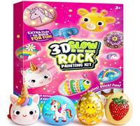 Unicornios Para Niñas, Juego Piedras para Pintar Manualidades Niñas 5 6 7 8 9 10 Años Juguetes Niña 4 5 6 Años Manualidades Pinturas para Niños Cumpleaños Pascua Unicornio Regalo Niña 3 4 5 Años