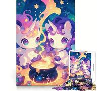 Unicornios preparando poción, Rompecabezas de 1000 Piezas para Adultos, Clear Recall, Momento Relajante, Ajuste Perfecto, Regalo considerado (38x26cm)