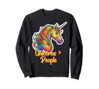 Unicornios sobre la Gente Divertido Gráfico de fantasía arcoíris Sudadera