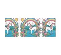Unicorns by The River - Alfombrilla extragrande para teclado y mouse (12 x 31.5 pulgadas), adecuada para computadoras, consolas de juegos, etc., adecuada tanto para oficina como para estudio