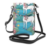 Unicorns by the river - Bolso de hombro ligero con múltiples bolsillos con cierre magnético, adecuado para viajes y uso diario