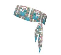 Unicorns by The River - Diadema deportiva estampada para tenis, para baloncesto, correr y pista y campo