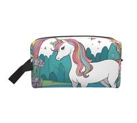 Unicorns by The River - Neceser multifuncional de viaje, bolsa de almacenamiento diario y fitness para cosméticos, papelería y más