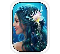 Unicra Bright concha pinzas para el pelo estrella de mar accesorios para el cabello perlas sirenas accesorios para el cabello para mujeres
