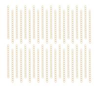 UNICRAFTALE 100 filamentos 47mm Extensores de Cadena Dorada 304 Collar de Acero Inoxidable Pulsera Tobillera Extensor Conjunto de Cadena Accesorios Chians para Suministros de Fabricación de Joyas