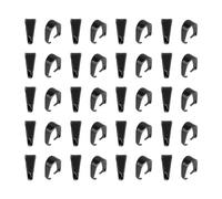 UNICRAFTALE 100 piezas 304 acero inoxidable negro Snap On Bails Encanto rompehielos pellizco Bails conectores colgantes de metal cierre Pin 0.6mm para la creación de joyas DIY