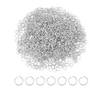 UNICRAFTALE 1000 pieza de Anillos de Salto de 5 mm Anillos de Salto Abiertos de Acero Inoxidable de Calibre 24anillos de Salto RedondosAccesorios de Joyería para Pulsera de Bricolaje Pendientes