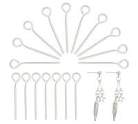 UNICRAFTALE 1000pcs 304 Eyepins de Acero Inoxidable 16mm Open Eye Pins Head Pin Fabricación de Joyas Resultados de Bricolaje Componentes para Cuentas Fabricación de Conector Agujero 2mm Pin 0.6mm
