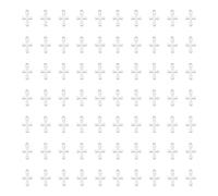 UNICRAFTALE 100pcs 304 Colgantes de Acero Inoxidable Patrón Cruzado Encantos Tonos de Plata Pequeño Agujero Colgante para Mujeres Collares Joyería 12x7x1 mm, Agujero 1 mm