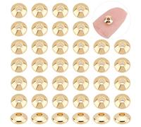 UNICRAFTALE 100pz 5.5mm Perline Distanziatore Bicono Dorato Perline Allentate In Acciaio Inossidabile Rone Perline Distanziatore Piccolo Foro Perline A Superficie Liscia Alla Ricerca di Gioielli