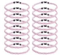 UNICRAFTALE 16 collares de béisbol con cordón de poliéster, collar deportivo de tres trenzas de cuerda de tornado, collar deportivo para regalos de equipo de béisbol, recuerdos de fiesta, Metal