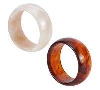 UNICRAFTALE 2 Piezas de Brazaletes de Resina Acrílica Para Mujeres Oval Cúbicos Pulsera de Manguito Ancho Geométrico Irregular Moderna Pulsera Envolvente de Acrílico Para Hombres Joyería Regalo, Inner