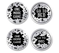 UNICRAFTALE 2 Piezas Divertido Destiny Flip Moneda Regalo Para Los Amantes De Juegos Doble Cara Juego Moneda Novia Navidad Cumpleaños Mujeres Hombres