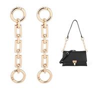 UNICRAFTALE 2 Unids Bolsa Extensor Cadenas Aleación Monedero Cadena Correa 12cm Dorado Crossbody Bandolera Correa Extensor Cadenas con Anillo Conector para Bolsa Accesorios de Reemplazo