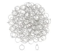 UNICRAFTALE 200 Uds 15mm Pendientes de Aro de Acero Inoxidable Color Acero Inoxidable Copa de Vino Anillos de Encanto Anillo de Pendiente de Metal para Hacer Joyería DIY