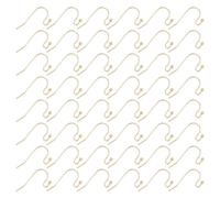 UNICRAFTALE 50pcs 304 ganchos de Pendiente de Acero Inoxidable Golden Fish Ear Wire 0.6mm Pin Pendientes Ganchos para Pendientes Pendientes Fabricación de Joyas 20x12x1.8mm