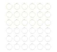 UNICRAFTALE 80 Uds Anillos de Abalorios de Copa de Vino 25mm 2 Colores Hallazgos de Pendientes de Aro de Acero Inoxidable Abalorios de Colores Mezclados para Hacer Pendientes Pin 0.7mm