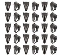 UNICRAFTALE Acerca de 50pcs Pinzas de Acero Inoxidable Broche de 9.5 mm Snap On Bails Pinch Bails Broches Black Pendant Bails Metal Broches para Neckalces Dangle Charm