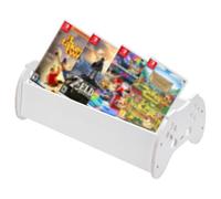 UNICRAFTALE Almacenamiento de videojuegos de 40 x 21,6 x 5,5 cm y soporte para juegos de PS5 con estantes de madera de pino ajustables, diseño que ahorra espacio para discos de juegos PS3-PS5