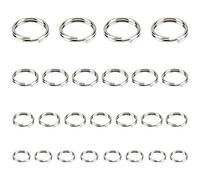 UNICRAFTALE Alrededor 800 Uds 4.5/5/7/8mm Llaveros Divididos Llavero de Acero Inoxidable Llavero Dividido Llavero Anillos para la Organización de Las Llaves del Coche En Casa Color Acero Inoxidable