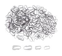 UNICRAFTALE Alrededor de 200 Uds. 2 tamaños Snap On Bails 304 Fianzas Colgantes de Acero Inoxidable Ice Pick Pinch Bails Broche para Colgante Collar Fabricación de Joyas