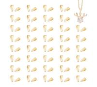 UNICRAFTALE Aproximadamente 80 piezas rompehielos Pinch Bails 18 K chapado en oro rompehielos pellizco Bails de latón Snap On Bails conectores gancho colgante candados para colgantes colgantes