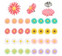 UNICRAFTALE Broche de solapa de resina opaca con hallazgos de hierro, pines de solapa de hierro para ropa, camisas, cárdigan, sombreros, bolsas, felpa, 15 mm de largo, Resina, Sin piedra preciosa