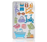 UNICRAFTALE Lucky Clover - Plantillas de metal para diario, diseño retro de acero inoxidable, plantilla reutilizable para marcapáginas, 17,7 x 10,1 cm, para hacer tarjetas, álbumes de recortes