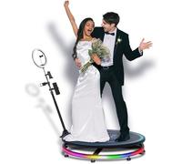 UnicView Photo Booth 360 De 2 a 3 Personas 80cm Iluminación RGB LED con Mando